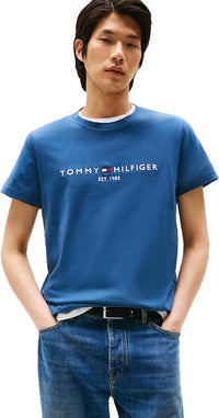 Tommy Hilfiger Men's Short Sleeve Cotton Graphic T-Shirts with Embroidered Logo - 7DAY'S