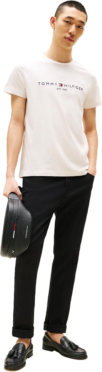 Tommy Hilfiger Men's Short Sleeve Cotton Graphic T-Shirts with Embroidered Logo - 7DAY'S