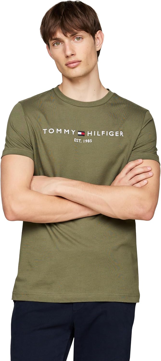 Tommy Hilfiger Men's Short Sleeve Cotton Graphic T-Shirts with Embroidered Logo - 7DAY'S