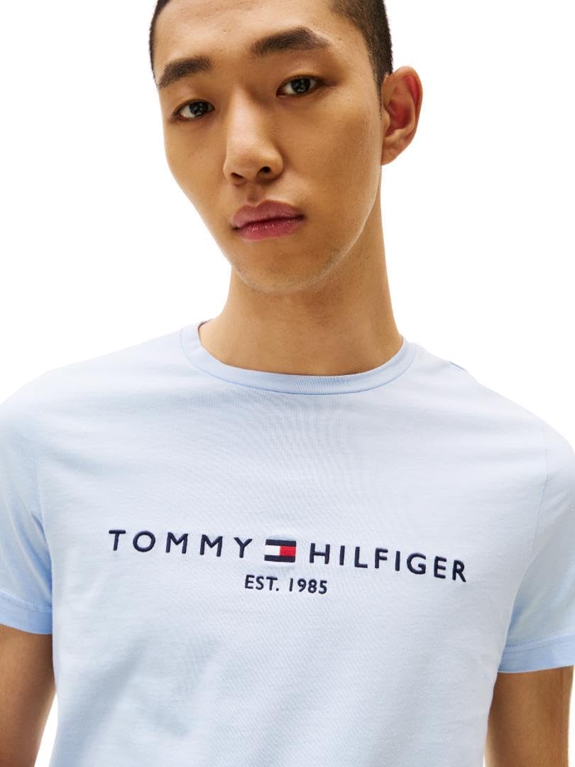 Tommy Hilfiger Men's Short Sleeve Cotton Graphic T-Shirts with Embroidered Logo - 7DAY'S
