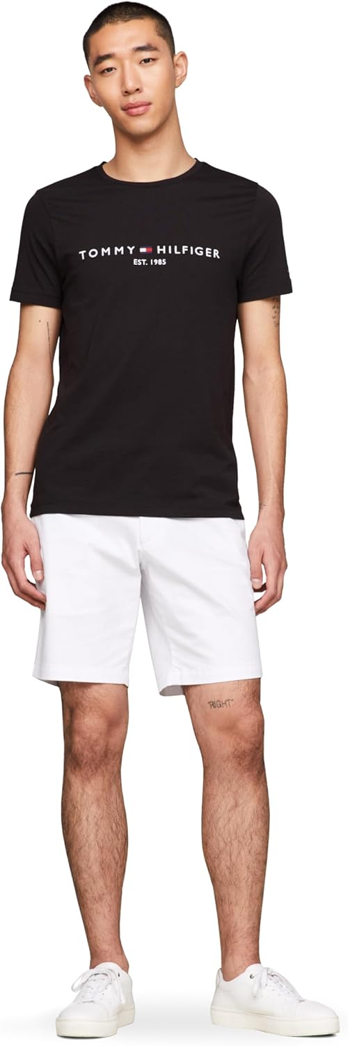 Tommy Hilfiger Men's Short Sleeve Cotton Graphic T-Shirts with Embroidered Logo - 7DAY'S