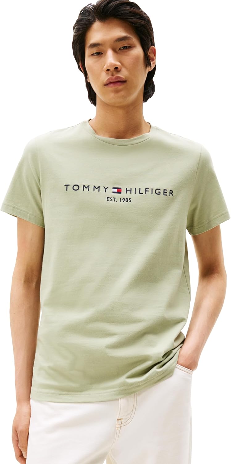 Tommy Hilfiger Men's Short Sleeve Cotton Graphic T-Shirts with Embroidered Logo - 7DAY'S