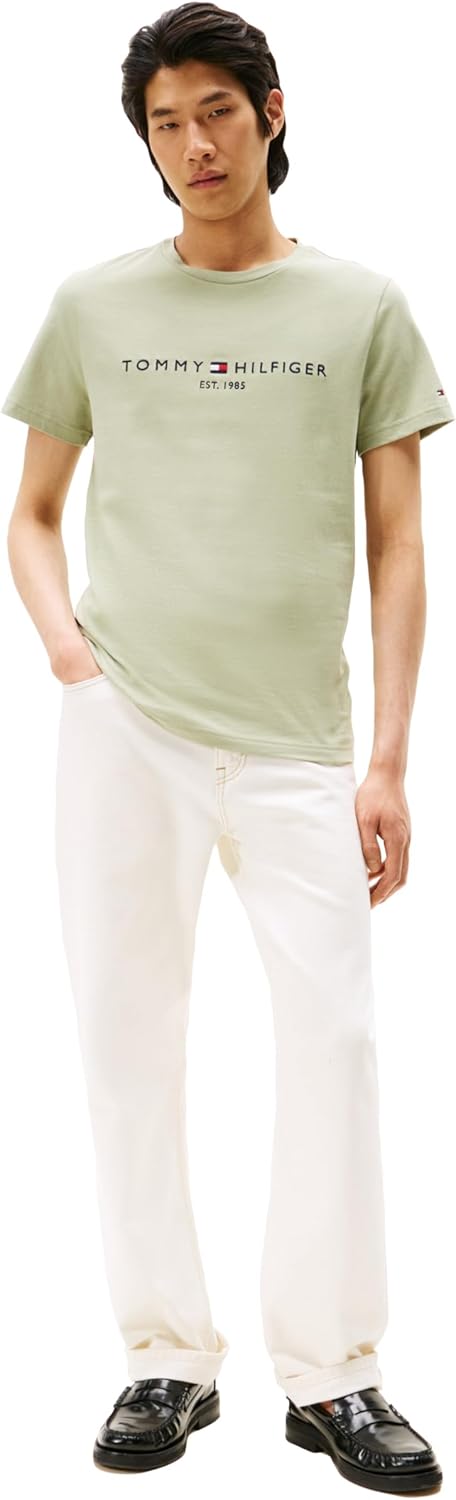 Tommy Hilfiger Men's Short Sleeve Cotton Graphic T-Shirts with Embroidered Logo - 7DAY'S