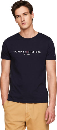 Tommy Hilfiger Men's Short Sleeve Cotton Graphic T-Shirts with Embroidered Logo - 7DAY'S