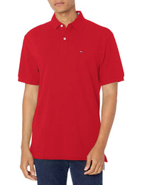Tommy Hilfiger Men's Short Sleeve Cotton Pique Polo Shirt in Classic Fit - 7DAY'S