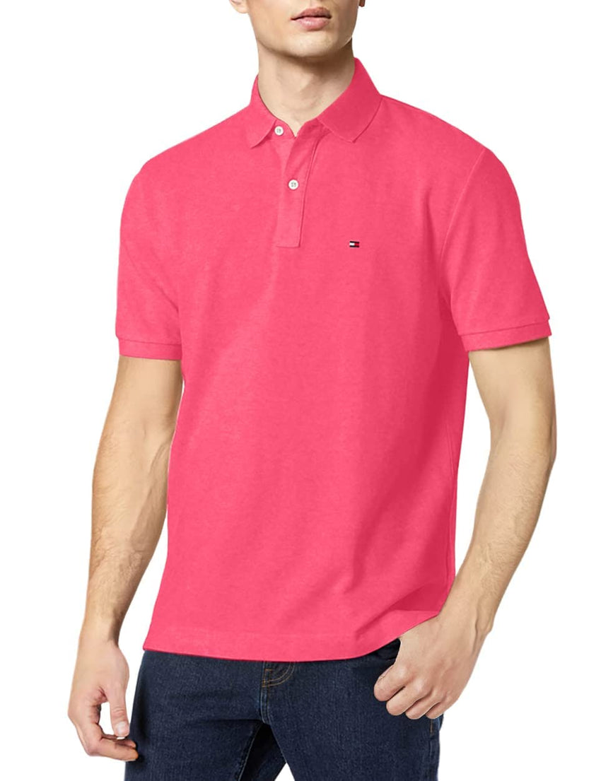 Tommy Hilfiger Men's Short Sleeve Cotton Pique Polo Shirt in Classic Fit - 7DAY'S