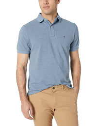 Tommy Hilfiger Men's Short Sleeve Cotton Pique Polo Shirt in Classic Fit - 7DAY'S