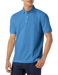 Tommy Hilfiger Men's Short Sleeve Cotton Pique Polo Shirt in Classic Fit - 7DAY'S