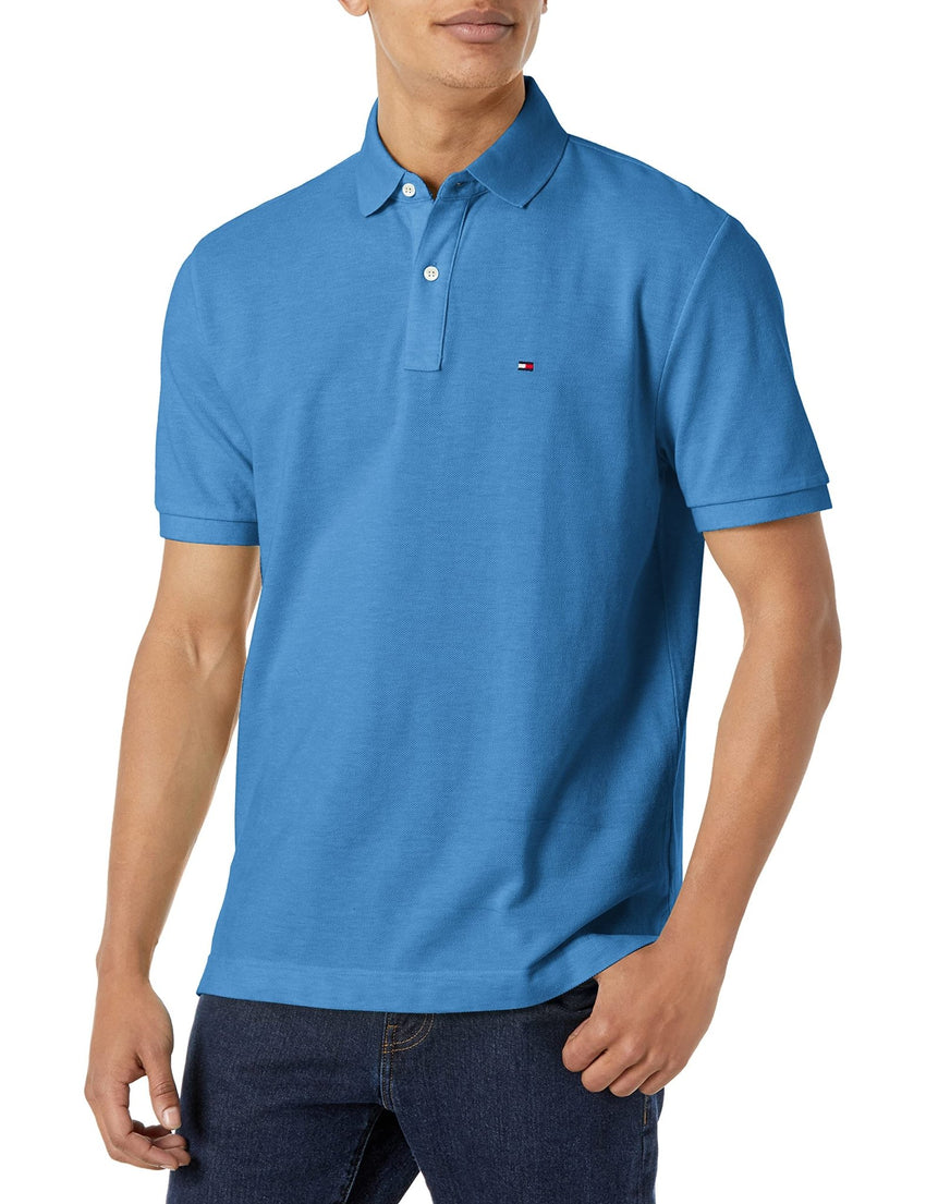 Tommy Hilfiger Men's Short Sleeve Cotton Pique Polo Shirt in Classic Fit - 7DAY'S