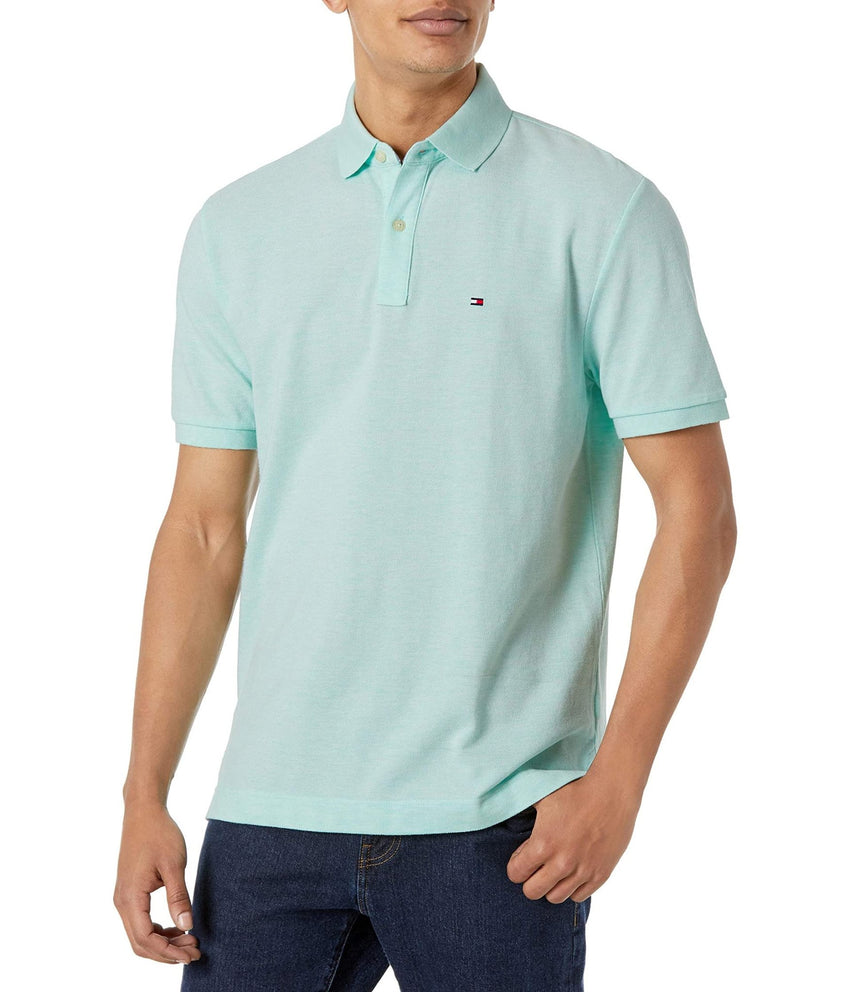 Tommy Hilfiger Men's Short Sleeve Cotton Pique Polo Shirt in Classic Fit - 7DAY'S
