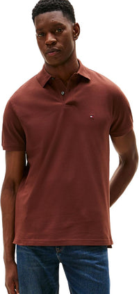 Tommy Hilfiger Men's Short Sleeve Polo Shirts in Classic Fit with Stretch and Organic Pique Cotton - 7DAY'S