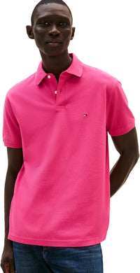 Tommy Hilfiger Men's Short Sleeve Polo Shirts in Classic Fit with Stretch and Organic Pique Cotton - 7DAY'S