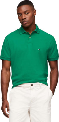 Tommy Hilfiger Men's Short Sleeve Polo Shirts in Classic Fit with Stretch and Organic Pique Cotton - 7DAY'S