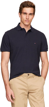 Tommy Hilfiger Men's Short Sleeve Polo Shirts in Classic Fit with Stretch and Organic Pique Cotton - 7DAY'S
