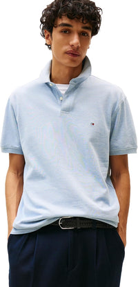 Tommy Hilfiger Men's Short Sleeve Polo Shirts in Classic Fit with Stretch and Organic Pique Cotton - 7DAY'S