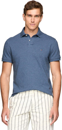 Tommy Hilfiger Men's Short Sleeve Polo Shirts in Classic Fit with Stretch and Organic Pique Cotton - 7DAY'S