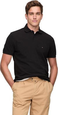 Tommy Hilfiger Men's Short Sleeve Polo Shirts in Classic Fit with Stretch and Organic Pique Cotton - 7DAY'S