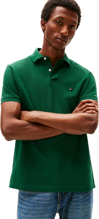 Tommy Hilfiger Men's Short Sleeve Polo Shirts in Classic Fit with Stretch and Organic Pique Cotton - 7DAY'S