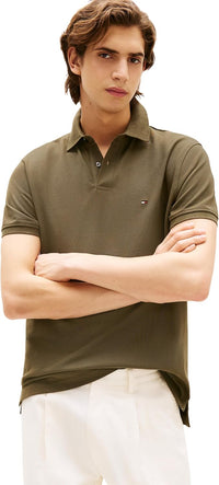 Tommy Hilfiger Men's Short Sleeve Polo Shirts in Classic Fit with Stretch and Organic Pique Cotton - 7DAY'S