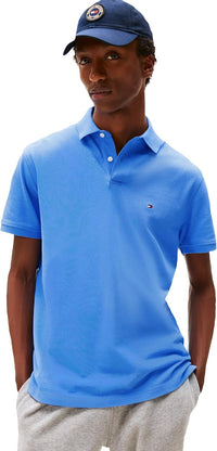 Tommy Hilfiger Men's Short Sleeve Polo Shirts in Classic Fit with Stretch and Organic Pique Cotton - 7DAY'S