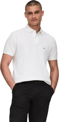 Tommy Hilfiger Men's Short Sleeve Polo Shirts in Classic Fit with Stretch and Organic Pique Cotton - 7DAY'S