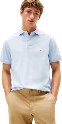 Tommy Hilfiger Men's Short Sleeve Polo Shirts in Classic Fit with Stretch and Organic Pique Cotton - 7DAY'S