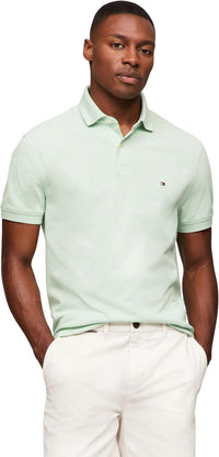 Tommy Hilfiger Men's Short Sleeve Polo Shirts in Classic Fit with Stretch and Organic Pique Cotton - 7DAY'S