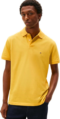 Tommy Hilfiger Men's Short Sleeve Polo Shirts in Classic Fit with Stretch and Organic Pique Cotton - 7DAY'S