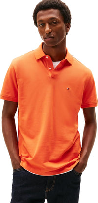 Tommy Hilfiger Men's Short Sleeve Polo Shirts in Classic Fit with Stretch and Organic Pique Cotton - 7DAY'S