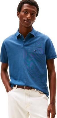 Tommy Hilfiger Men's Short Sleeve Polo Shirts in Classic Fit with Stretch and Organic Pique Cotton - 7DAY'S