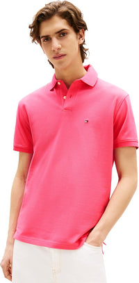 Tommy Hilfiger Men's Short Sleeve Polo Shirts in Classic Fit with Stretch and Organic Pique Cotton - 7DAY'S