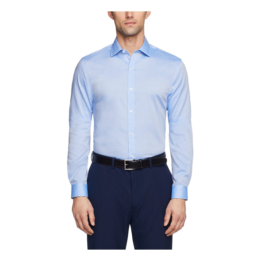Tommy Hilfiger Men's Slim Fit Non Iron Solid Dress Shirt - Amazon Exclusive - 7DAY'S