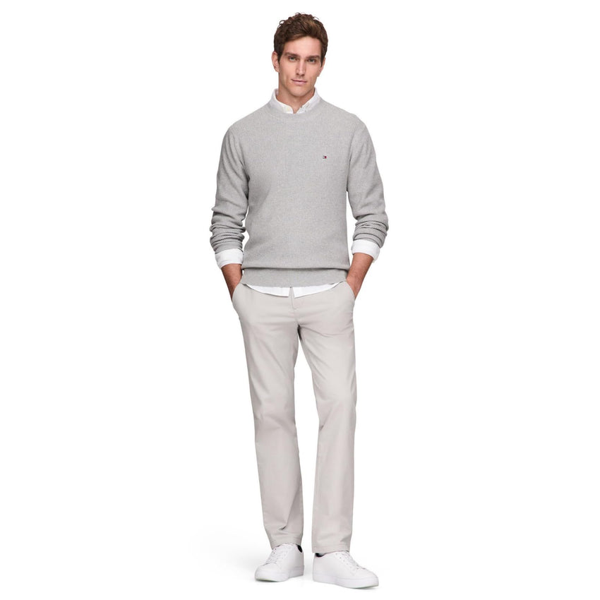 Tommy Hilfiger Men's Waffle Knit Crewneck Sweater Lightweight Pullover, Also Available in Big & Tall - 7DAY'S