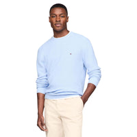 Tommy Hilfiger Men's Waffle Knit Crewneck Sweater Lightweight Pullover, Also Available in Big & Tall - 7DAY'S
