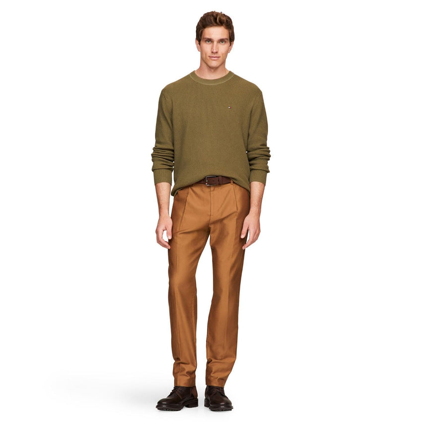 Tommy Hilfiger Men's Waffle Knit Crewneck Sweater Lightweight Pullover, Also Available in Big & Tall - 7DAY'S