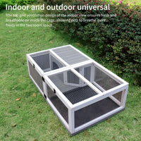 Tortoise Habitat Wooden Tortoise House Tray Indoor Turtle Enclosure for Small Animals Outdoor Wooden Reptile Cage - 7DAY'S