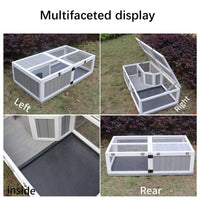 Tortoise Habitat Wooden Tortoise House Tray Indoor Turtle Enclosure for Small Animals Outdoor Wooden Reptile Cage - 7DAY'S