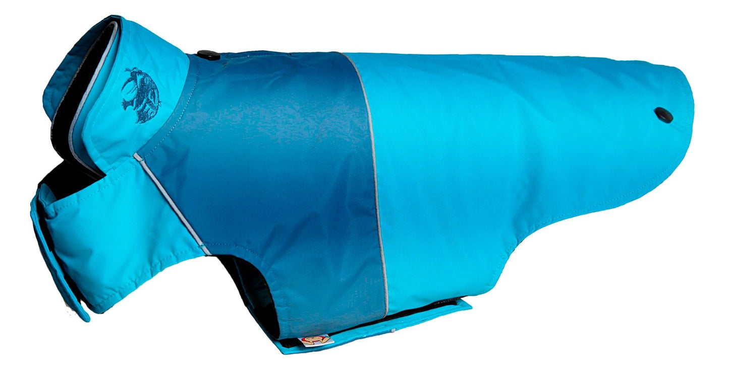 Touchdog Lightening - Shield Waterproof 2 - in - 1 Convertible Dog Jacket w/ Blackshark technology - 7DAY'S