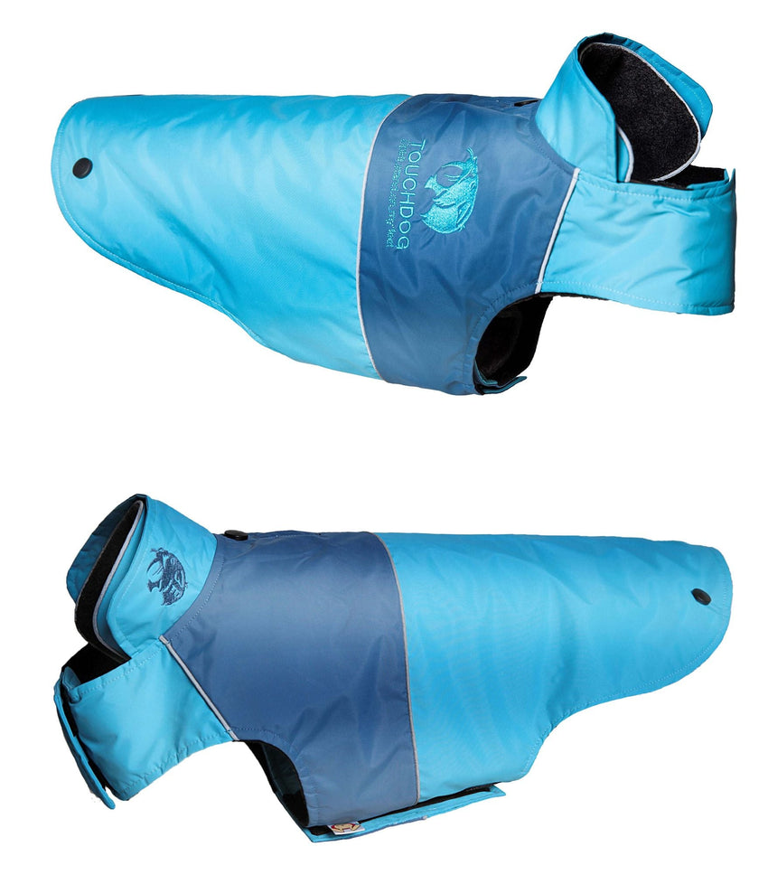Touchdog Lightening - Shield Waterproof 2 - in - 1 Convertible Dog Jacket w/ Blackshark technology - 7DAY'S