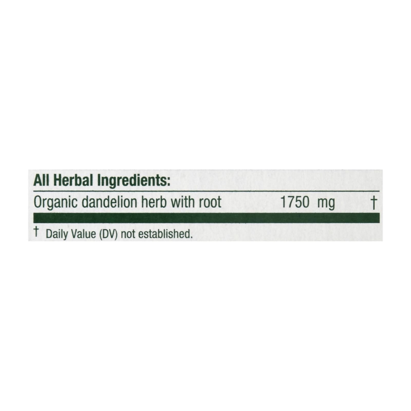 Traditional Medicinals Tea - Organc - Hrbl - Dndln Leaf Rt - 16 Ct - 1 Case - 7DAY'S