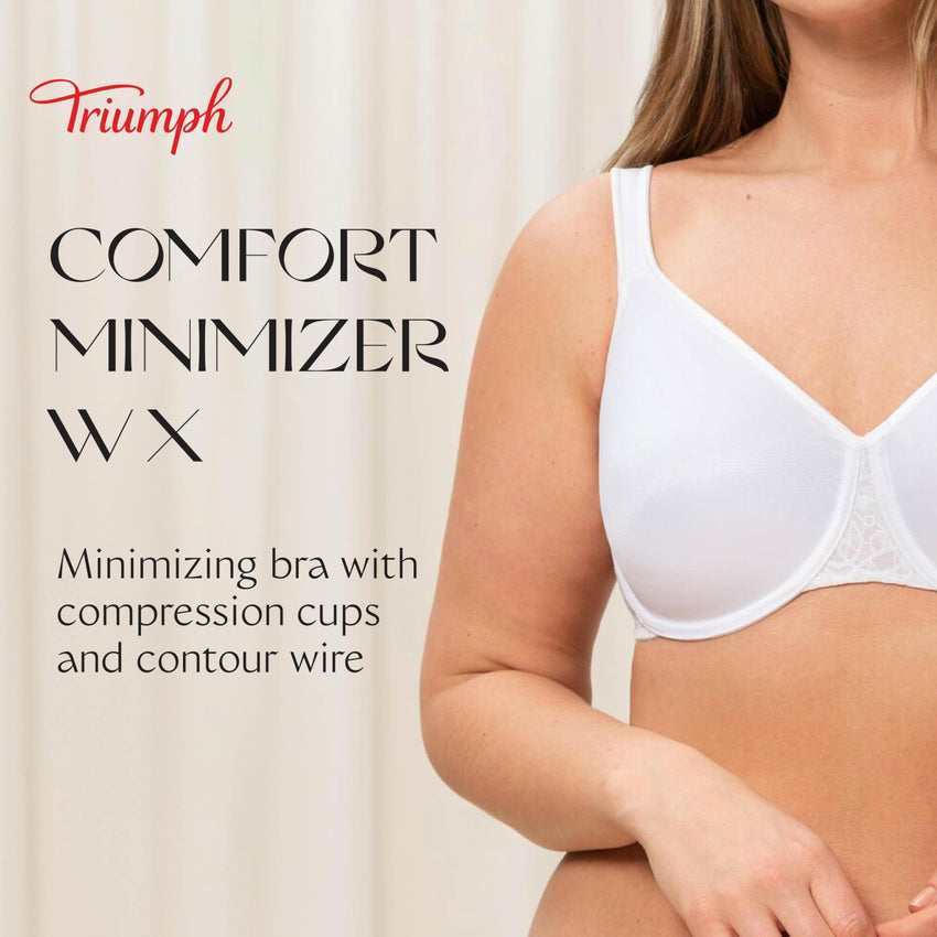 Triumph Comfort Minimizer W X Bra - Minimizer Bra for Women - Comfortable, Supportive Design - Cup Sizes C - DDD - 7DAY'S