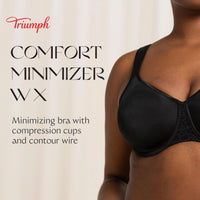 Triumph Comfort Minimizer W X Bra - Minimizer Bra for Women - Comfortable, Supportive Design - Cup Sizes C - DDD - 7DAY'S
