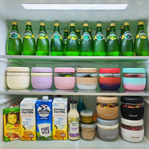 Tronco 24 oz Glass Lunch Bowl Container with Lid, Glass Food Containers, Leak & Spill Proof, Soup & Stew Food Storage Salad, Yogurt, Meal Prep, Airtight, Reusable, Dishwasher Safe, BPA - Free, Set of 1 - 7DAY'S