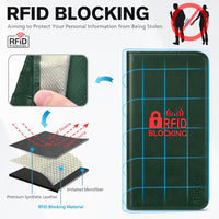 TUCCH Case Wallet for iPhone 15 6.1", [3 Card Slots] Kickstand PU Leather [RFID Blocking] Case, Flip Folio Cover with [TPU Shockproof Interior Shell] Compatible with iPhone 15 5G 2023, Classic Black - 7DAY'S