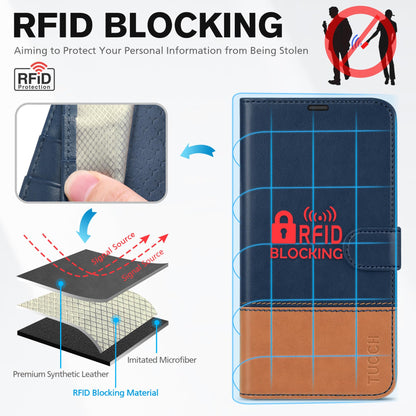 TUCCH Case Wallet for iPhone 15 Pro, RFID Blocking [4 Card Holder] Kickstand [Shockproof TPU Inner Shell] PU Leather Magnetic Protective Flip Cover 6.1" 2023, Black - 7DAY'S