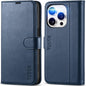 TUCCH Case Wallet for iPhone 15 Pro, RFID Blocking [4 Card Holder] Kickstand [Shockproof TPU Inner Shell] PU Leather Magnetic Protective Flip Cover 6.1" 2023, Black - 7DAY'S