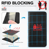 TUCCH Case Wallet for iPhone 16, [3 Card Slots] Kickstand PU Leather [RFID Blocking] Flip Folio Cover with [TPU Shockproof Interior Shell] 6.1" 2024, Classic Black - 7DAY'S