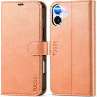TUCCH Case Wallet for iPhone 16 Plus, RFID Blocking 4 Card Holder Kickstand [Shockproof TPU Interior Shell], PU Leather Magnetic Protective Flip Cover 6.7" 2024, Black - 7DAY'S