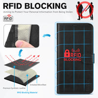TUCCH Case Wallet for iPhone 16 Plus, RFID Blocking 4 Card Holder Kickstand [Shockproof TPU Interior Shell], PU Leather Magnetic Protective Flip Cover 6.7" 2024, Black - 7DAY'S