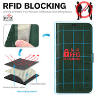 TUCCH Compatible with iPhone 16 Wallet Case, RFID Blocking 4 Card Holder Kickstand [Shockproof TPU Interior Shell], PU Leather Magnetic Closure Protective Flip Phone Cover, Black - 7DAY'S